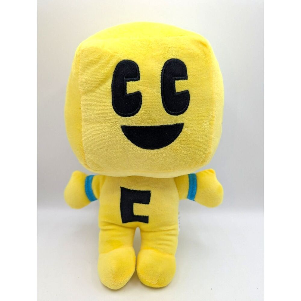 Block Master Series Character 11" Yellow Craftee Plush Video Game